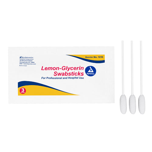 Lemon-Glycerin Swabsticks- 3 Packet, 25-Pks/3