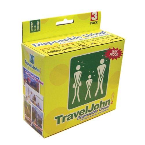 Travel John Disposable Urinary Pouch - 3/Box