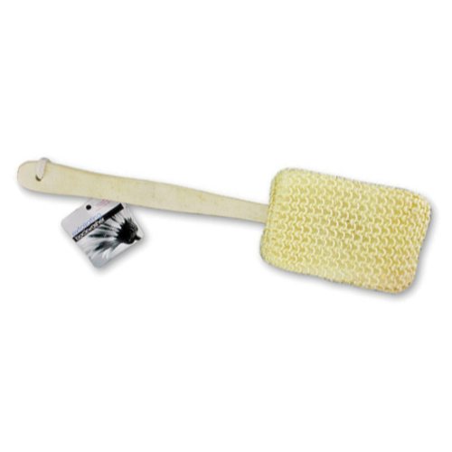Exfoliating Body Sponge 15" with Wooden Handle