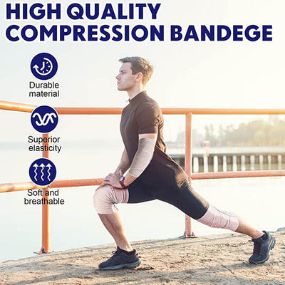 Ace-Type Elastic Bandage 4" x 5 Yards – With Velcro-Style Closure