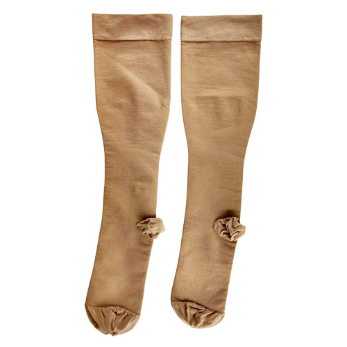 Firm Surgical Weight Stockings – 20-30 mmHg Below Knee, Closed Toe