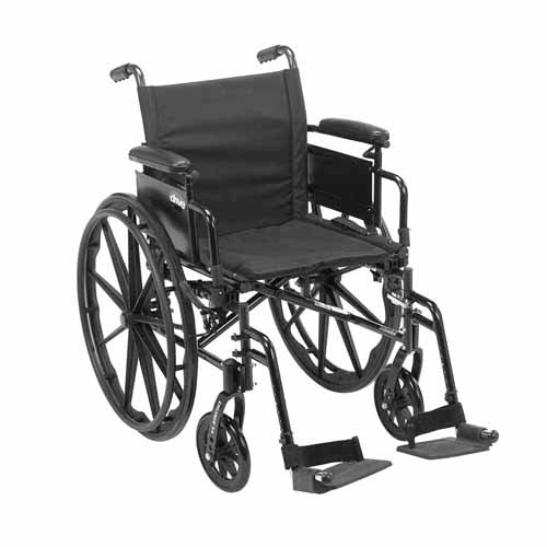 Cruiser X4 Wheelchair 18" with ELR & Height-Adjustable Flip-Back Desk Arms