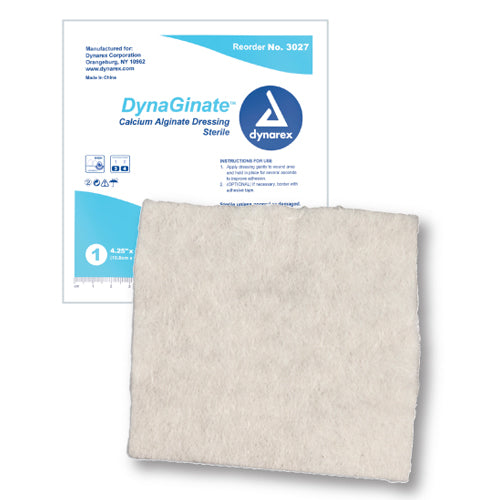DynaGinate Calcium Alginate Dressing 4.25" x 4.25" – Box of 10