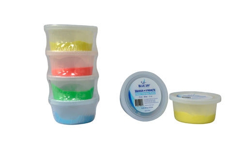 Squeeze 4 Strength 2 oz Hand Therapy Putty - Set of 4