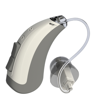 iHEAR Matrix Bluetooth OTC hearing aid - hero product shot